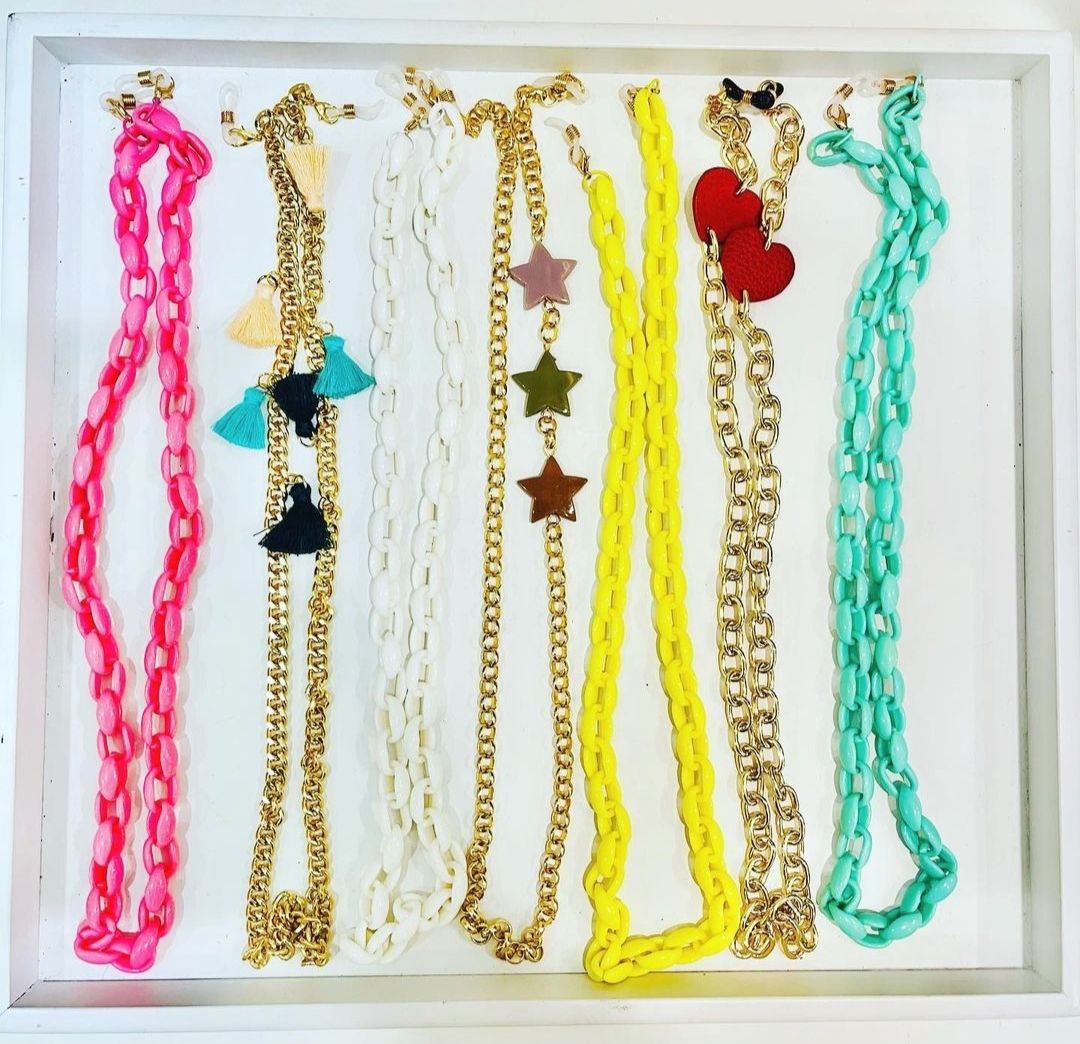 Catena oro con stelle in resina (CAT.B05 lilla)