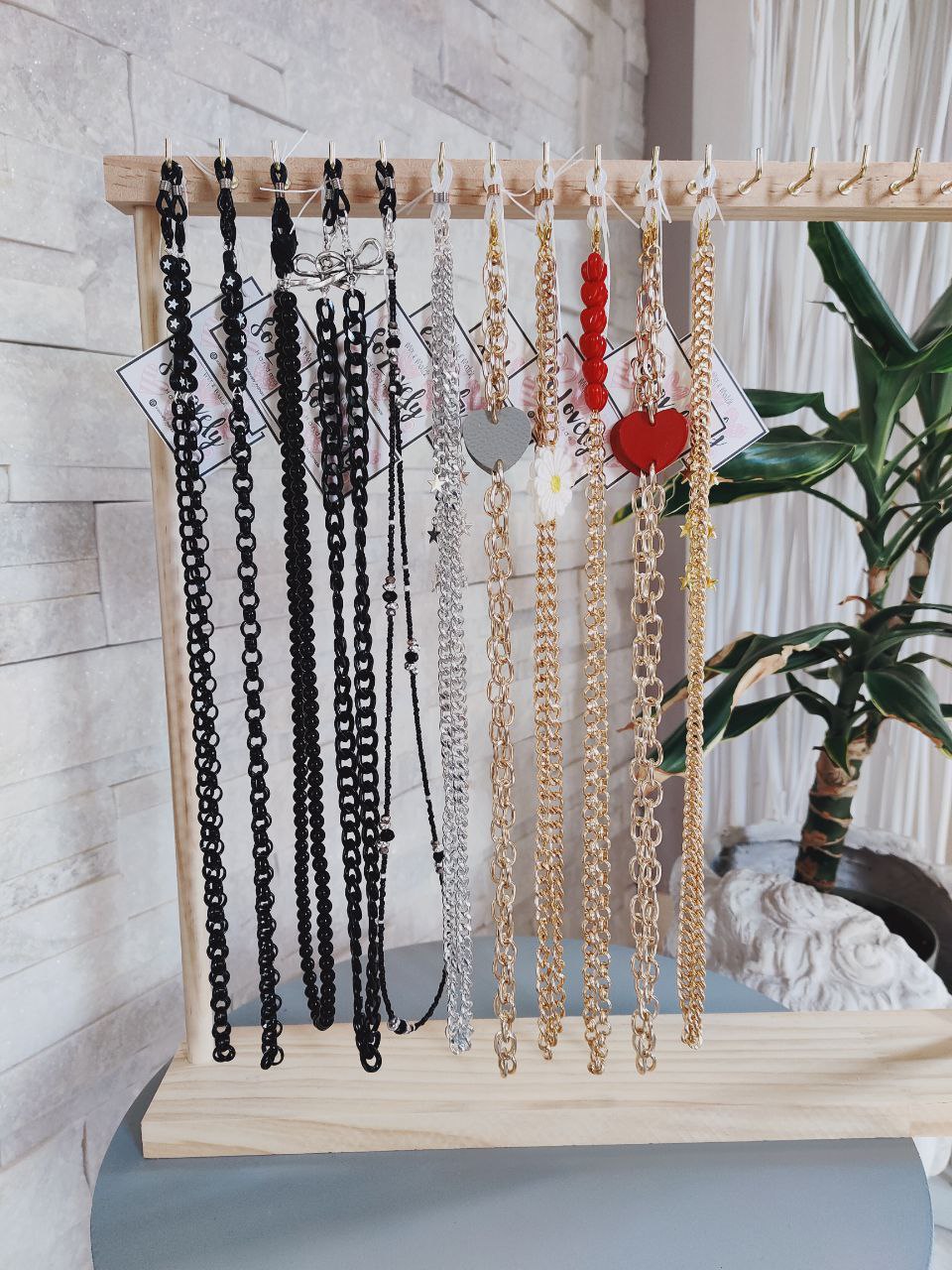 Catena cuoricini rossi (CAT.B18 oro)