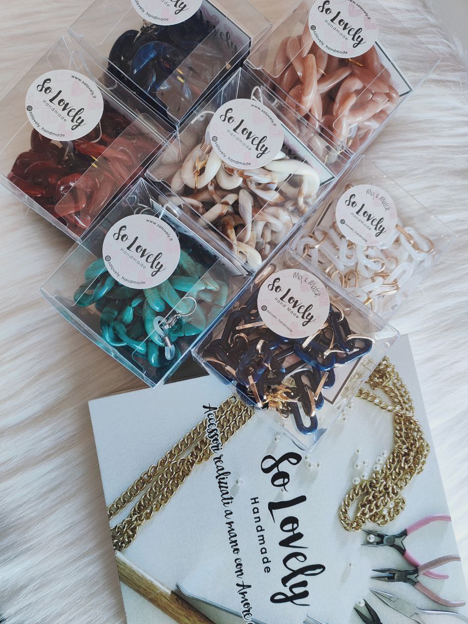 Catena grumetta resina rosso/bordeaux (CAT. R06 ROSSO)