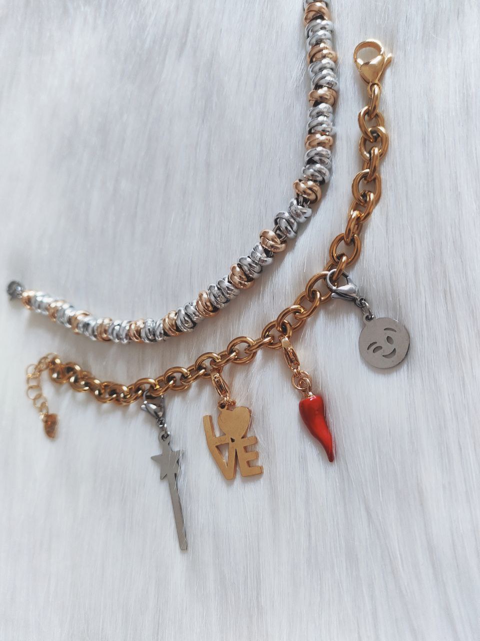 Bracciale catena ovale oro