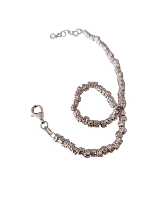 Bracciale ARG.925 granelli martellati