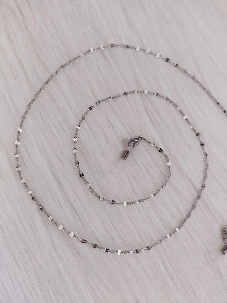 Catenella per occhiali farfallina in acciaio AC.06