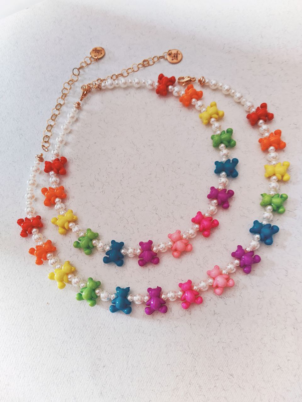 Collana Teddy rainbow