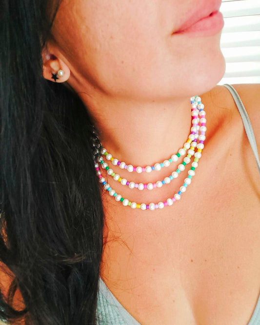 Collana perle Rainbow