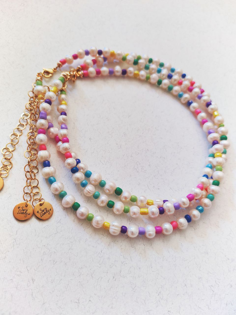 Collana perle Rainbow