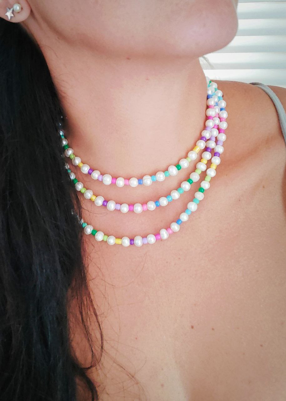 Collana perle Rainbow