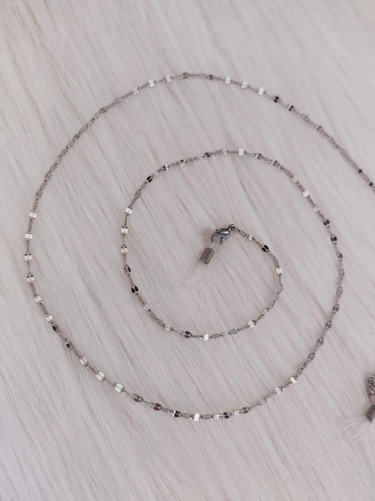 Catenella per occhiali farfallina in acciaio AC.06