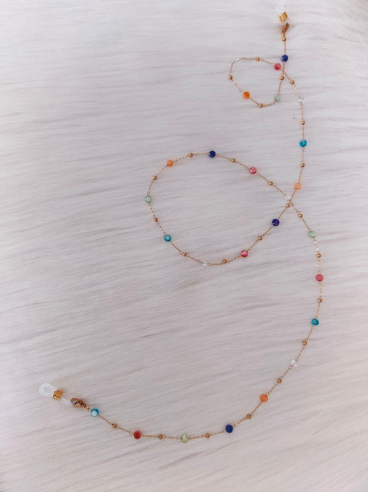 Catenella per occhiali cristalli multicolor AC.22