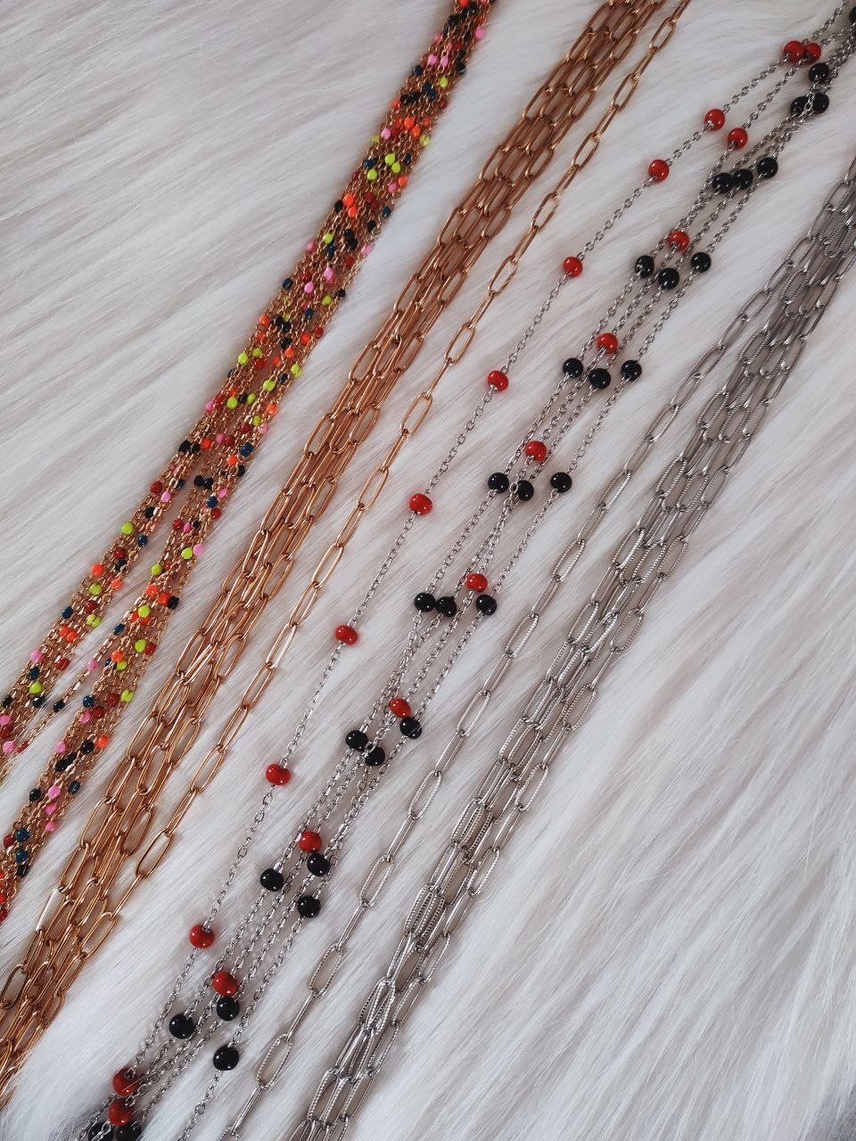 Catenella per occhiali ovale in acciaio AC.03