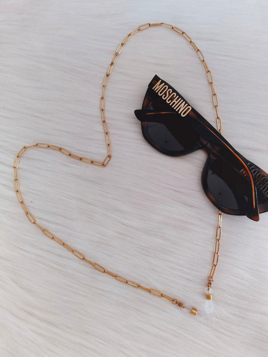 Catenella per occhiali ovale in acciaio AC.03