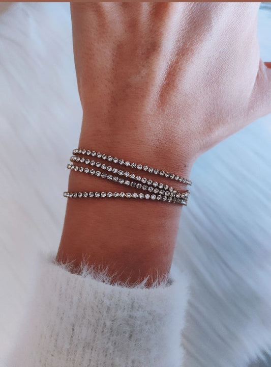 Bracciale tennis oro
