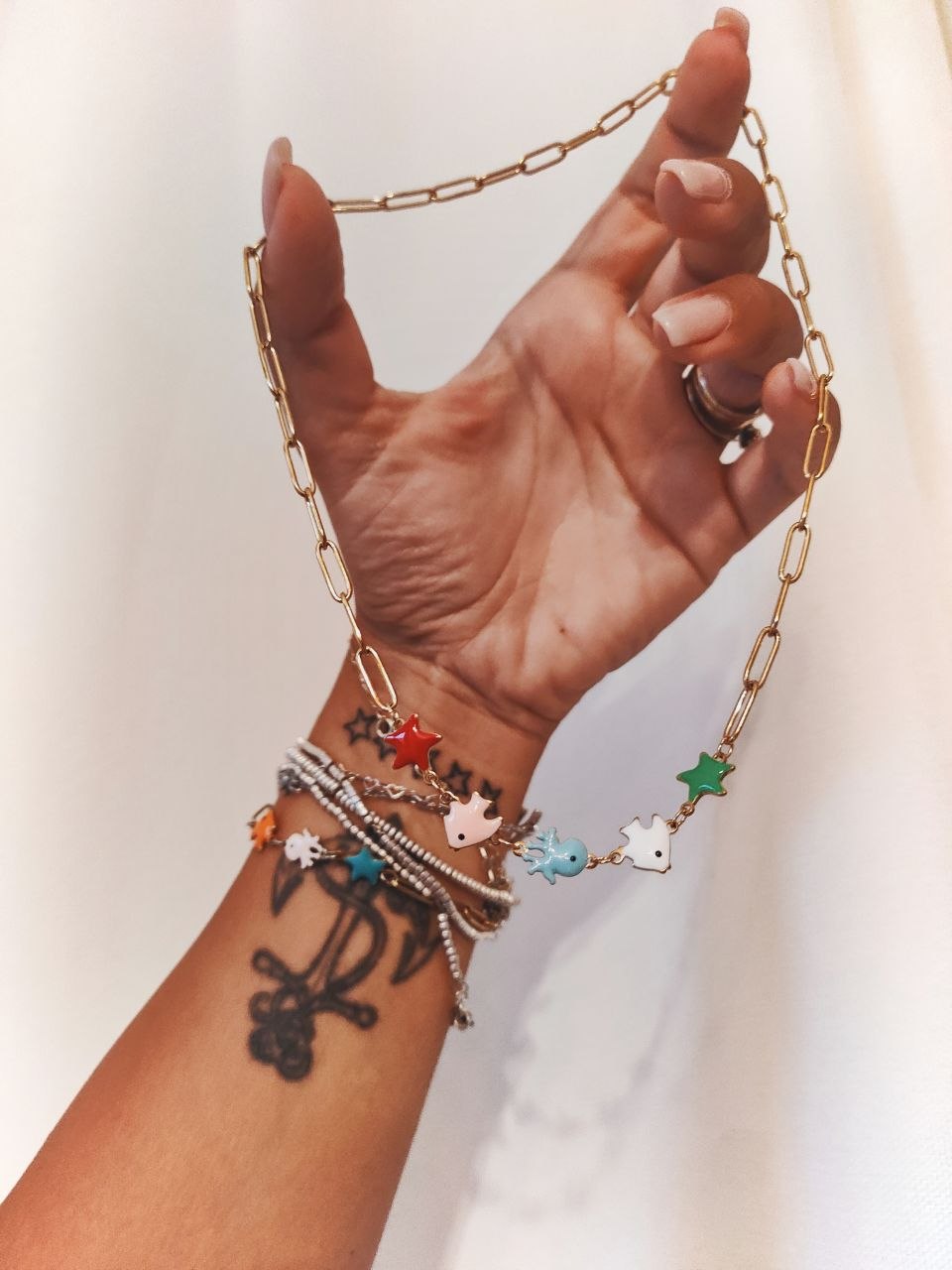 Collana pesciolini