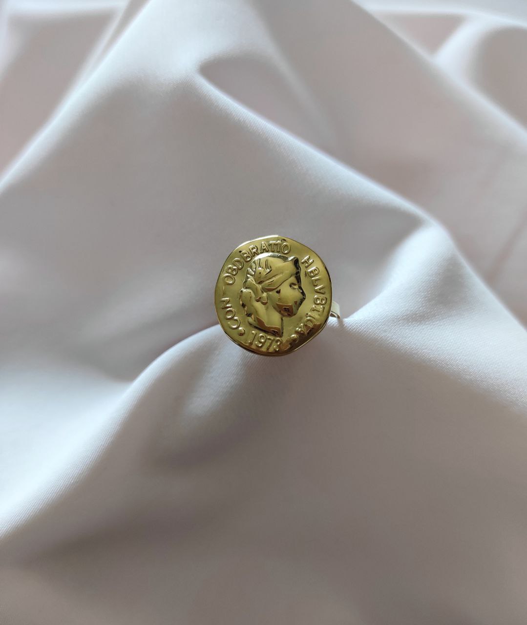 Anello moneta oro