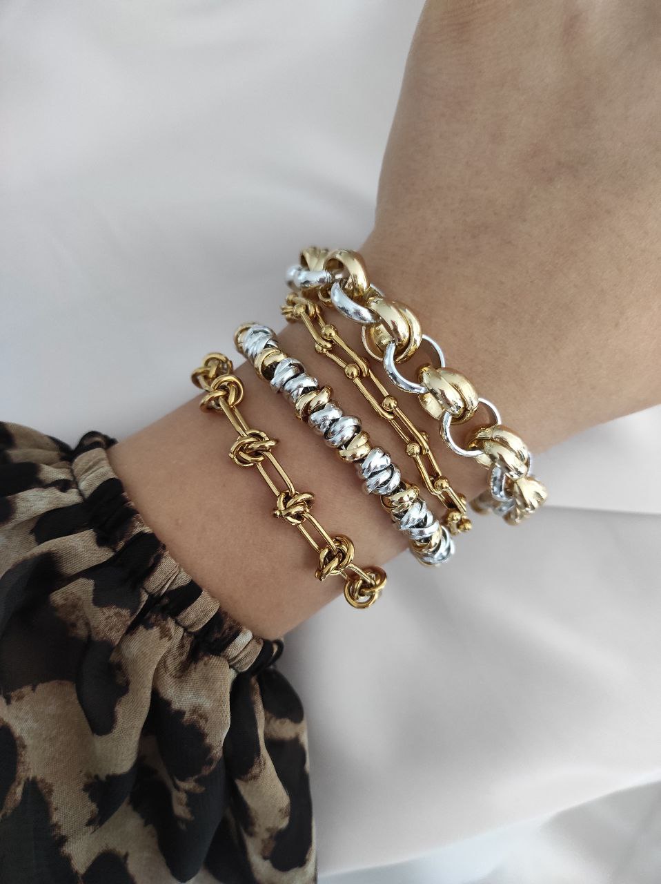 Bracciale Nodoni oro/argento