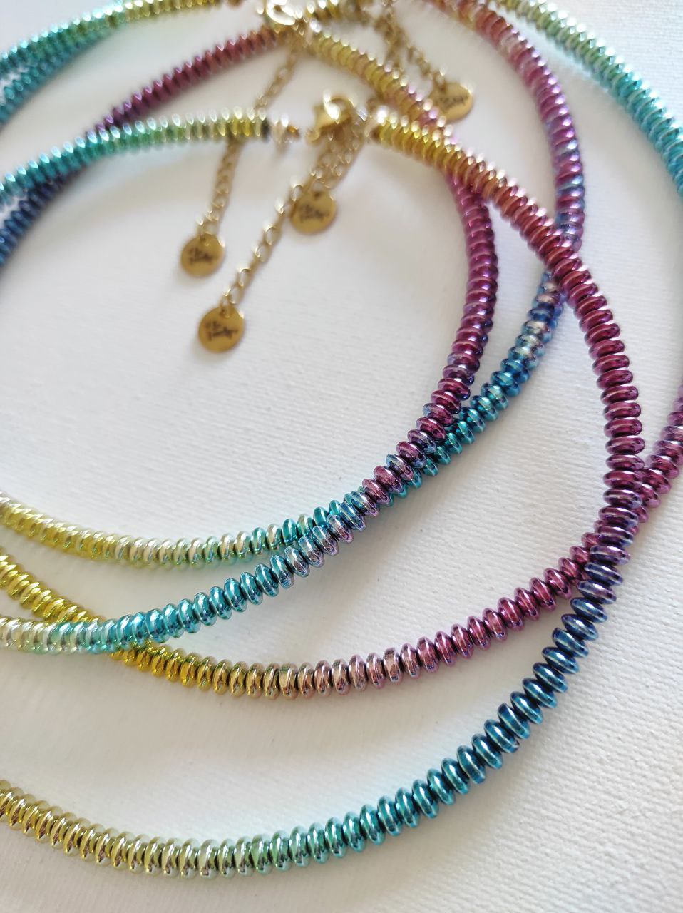 Collana con disco di conchiglia di madreperla/Collana con dischi di cocco/ Collana multifilo/Colore iridescente naturale/Gioielli etnici Boho - Italia Collana con disco di conchiglia di madreperla/Collana con dischi di cocco/ Collana multifilo/Colore iridescente naturale/Gioielli etnici Boho - Italia