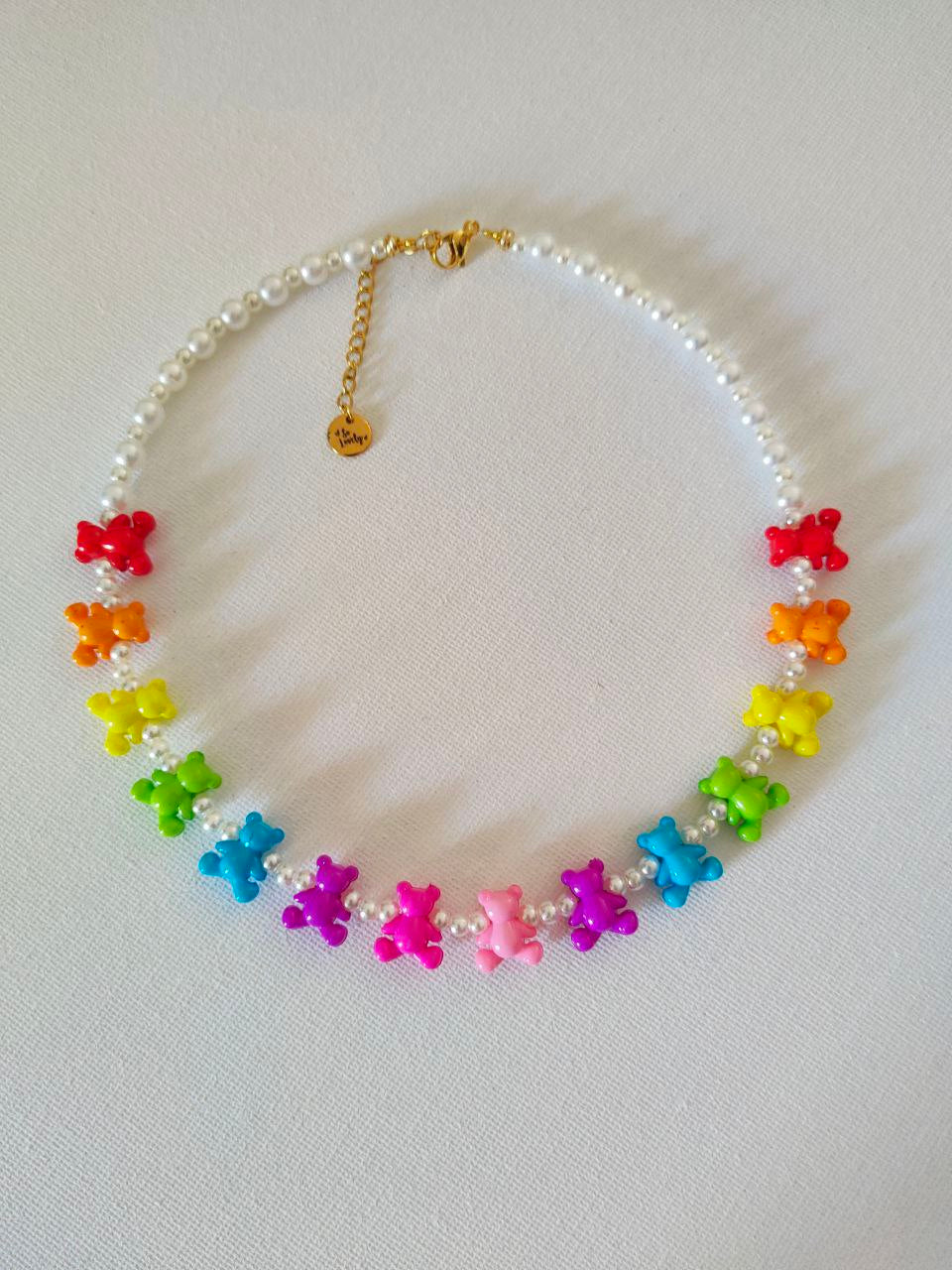 Collana Teddy rainbow